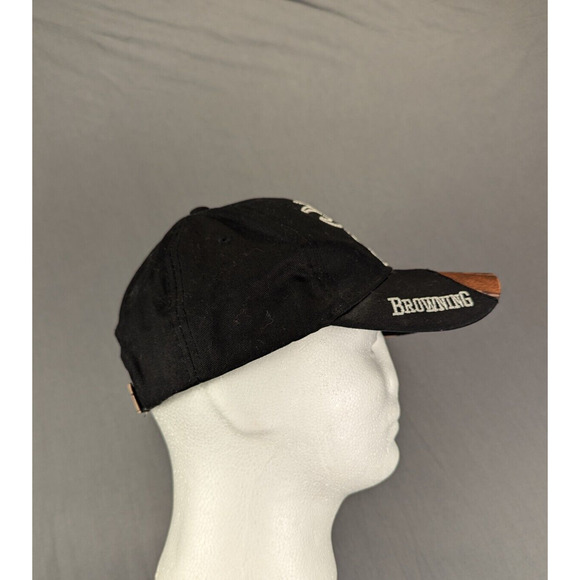 Browning Hat Adjustable Camouflage Cap Black One Size Fits All - Picture 3 of 8